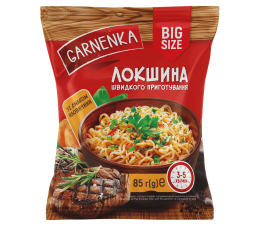 Вироби макаронні швидкого приготування. Локшина швидкого приготування зі смаком яловичини